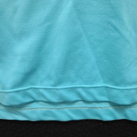 Athletic Works Womens T-Shirt Blue Size Medium Polyester Blend Stretch Pullover - Picture 12 of 12